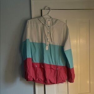 Columbia Women's Colorblock Pullover - White, Blue, Pink